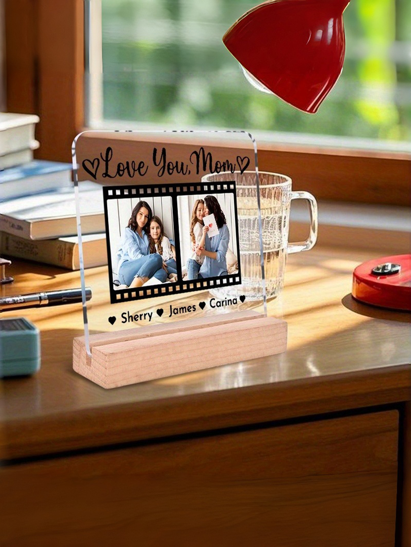 2D Flat Custom Acrylic Photo Desktop Ornament